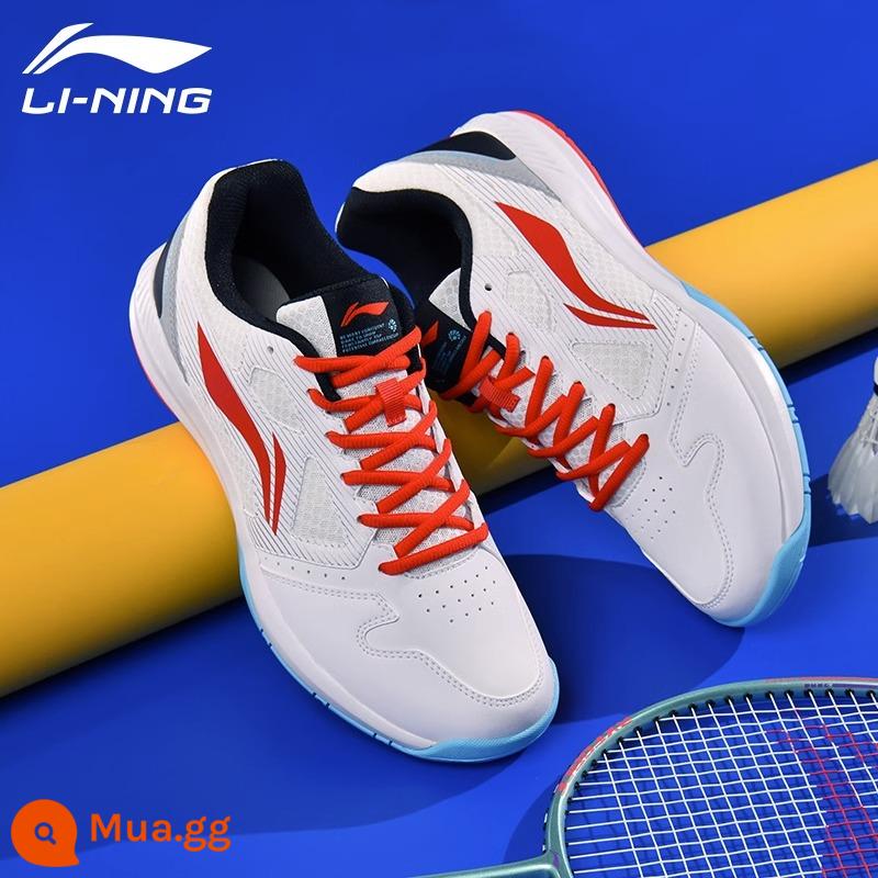 Giày cầu lông Li Ning nam nữ chính hãng 2023 mới rộng cuối cùng chống trượt chống trượt chuyên nghiệp đào tạo toàn diện - Ngọn lửa đỏ/trắng tiêu chuẩn