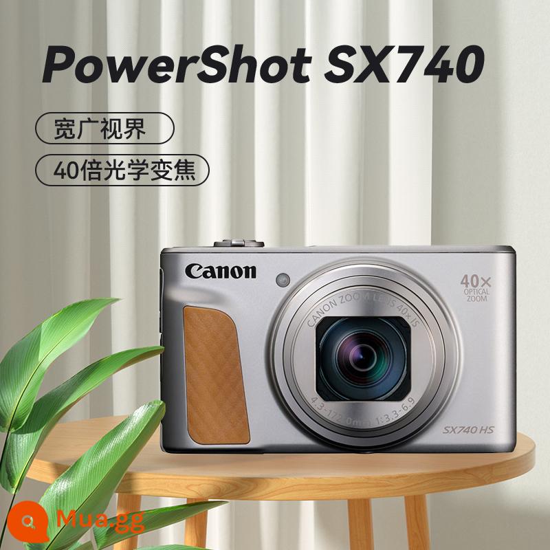 [Spot] Buổi hòa nhạc máy ảnh du lịch kỹ thuật số độ nét cao Canon sx740hs zoom quang 40 lần hiện vật - Bạc ⭐Mua gói trong một bước