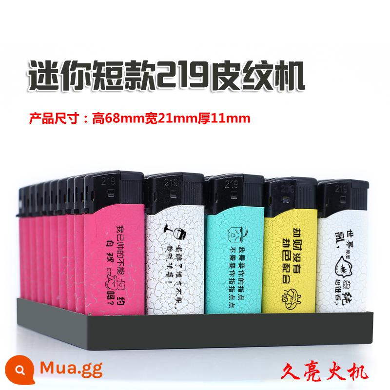 50 miếng dùng một lần bật lửa quảng cáo tùy chỉnh logo miễn phí vận chuyển đá mài kim loại vỏ sắt chống gió tùy chỉnh tùy chỉnh in ấn - 219 mẫu da ngắn. Ngọn lửa mở