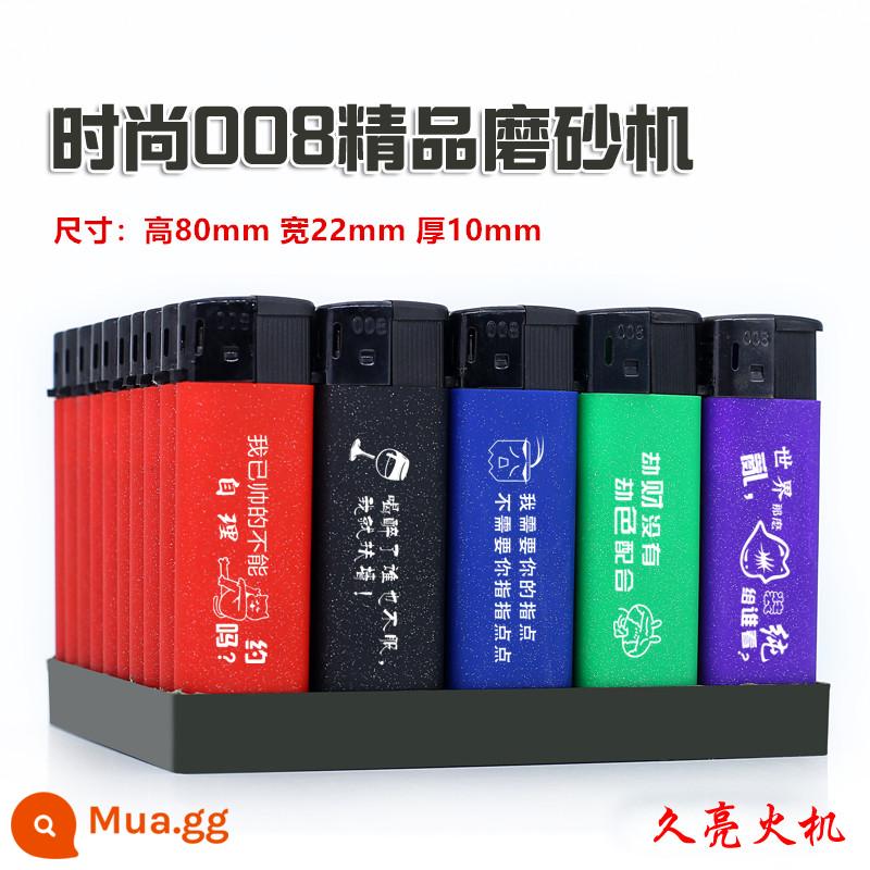 50 miếng dùng một lần bật lửa quảng cáo tùy chỉnh logo miễn phí vận chuyển đá mài kim loại vỏ sắt chống gió tùy chỉnh tùy chỉnh in ấn - 008 Ngọn lửa mờ.