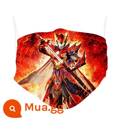 Mặt Nạ Trẻ Em Ultraman Armor King Glory Bé Trai Anime 4-12 Tuổi Ba Lớp Bảo Vệ Bao Bì Độc Lập Thoáng Khí - Ultraman phong cách cổ xưa Hua Mulan[7]