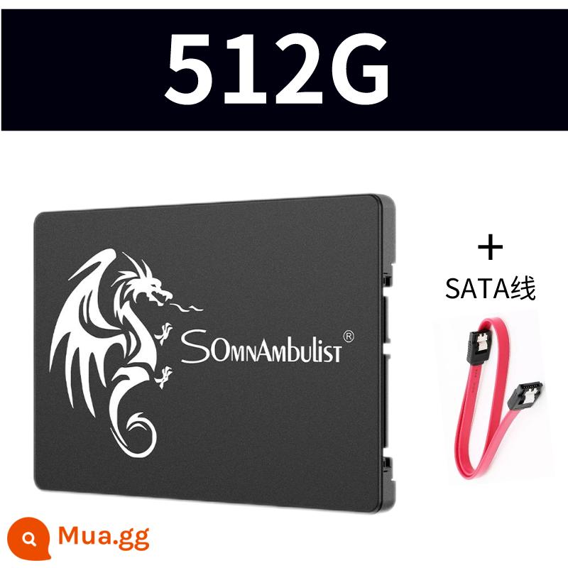 Ổ cứng thể rắn SSD 128G256G512G1T máy tính xách tay để bàn đa năng 2,5 inch Giao diện SATA3 mới - Cáp SATA3.0-512G+SATA