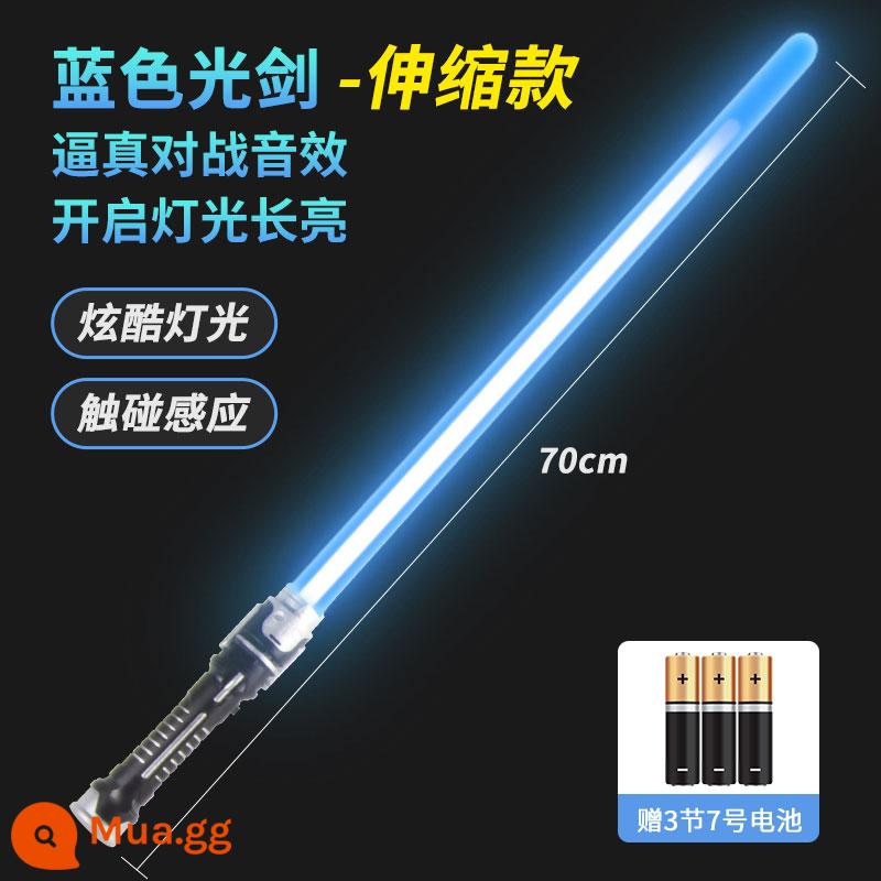 Ánh Sáng Saber Thanh Kiếm Laser Chiến Tranh Giữa Các Vì Sao Có Thể Thu Vào Không Đèn Ống Chính Hãng Đèn Laser Lên Dính Douyin Trang Đồ Chơi - Màu xanh lam [thanh kiếm đơn 70cm] có thể thu vào - hiệu ứng ánh sáng và âm thanh (cảm biến cảm ứng)