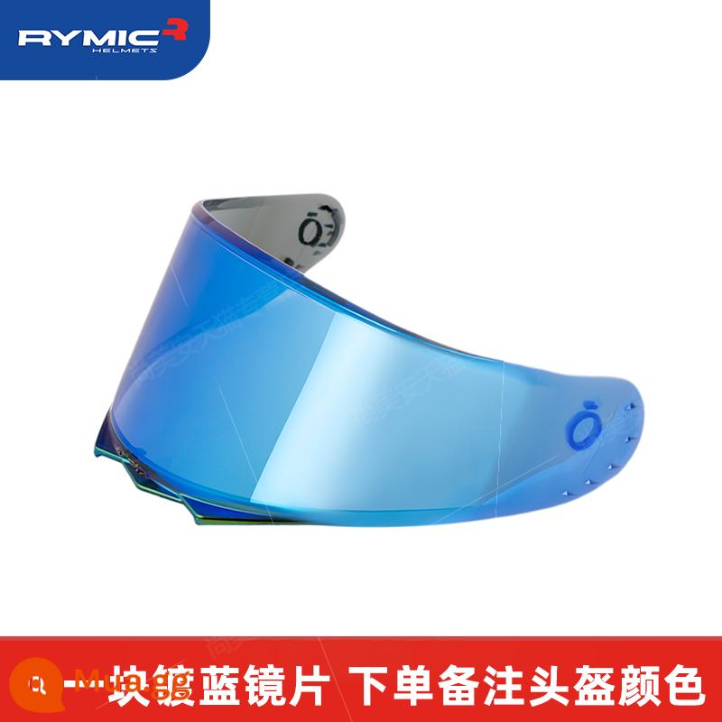 Mũ bảo hiểm mô tô RYMIC nam nữ gương kép, khe cắm Bluetooth phủ toàn bộ, cánh gió sau rộng bốn mùa, chứng nhận 3C - Thêm gương mạ xanh (vui lòng để lại tin nhắn về màu sắc của mũ bảo hiểm khi đặt hàng hoặc thông báo cho bộ phận chăm sóc khách hàng)