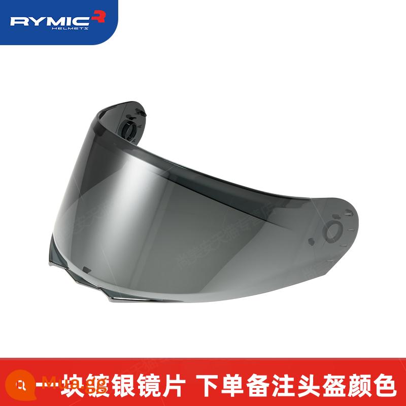 Mũ bảo hiểm mô tô RYMIC nam nữ gương kép, khe cắm Bluetooth phủ toàn bộ, cánh gió sau rộng bốn mùa, chứng nhận 3C - Thêm gương mạ bạc (vui lòng để lại tin nhắn về màu sắc của mũ bảo hiểm khi đặt hàng hoặc thông báo cho bộ phận chăm sóc khách hàng)