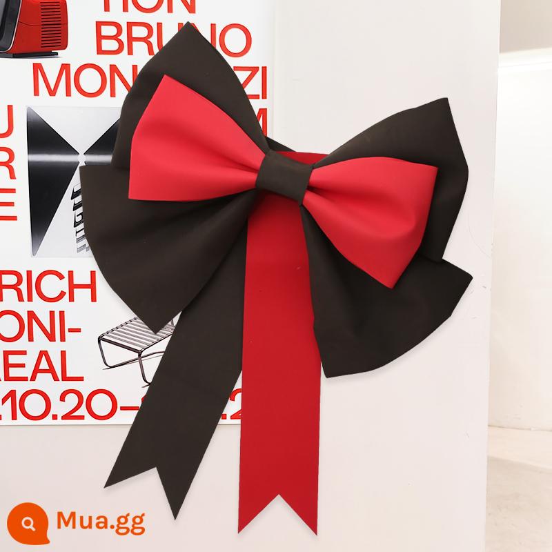 Ins Net Red Super Big Bow Wedding Phòng cưới Trang trí đám cưới Đám cưới Cuốn sách nhỏ Red Book Eva Túi vật liệu - [Phối màu đen và đỏ] -Kích thước nhỏ 30cm