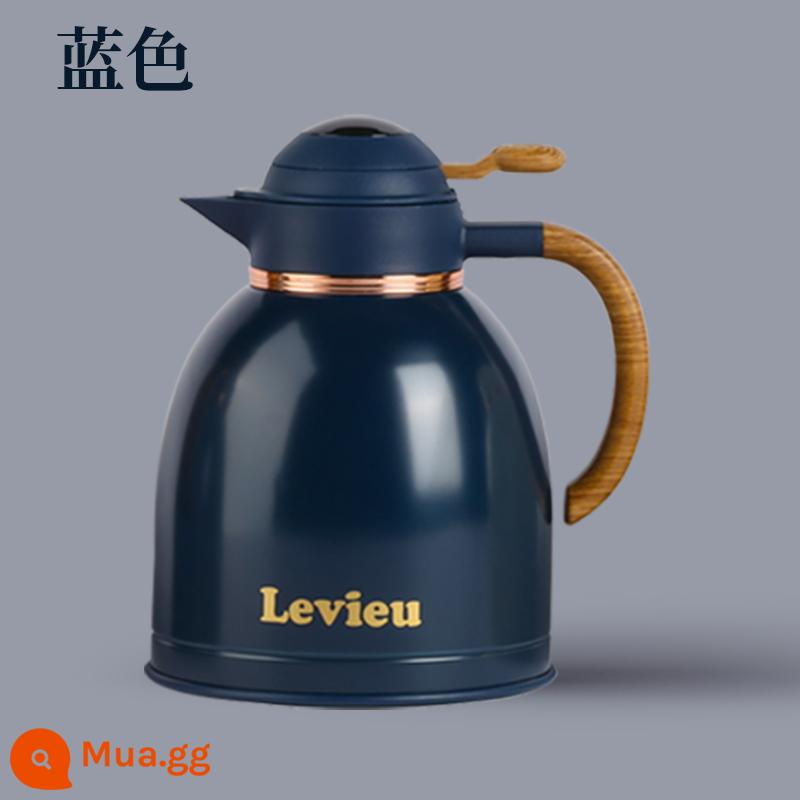 levieu phích ấm đun nước đám cưới của hồi môn ấm đun nước một cặp màu đỏ phích ấm đun nước hầm nhỏ ấm trà hộ gia đình chai nước nóng ngột ngạt ấm đun nước - Màu xanh lam [kiểu kho trà độc lập/850ML]