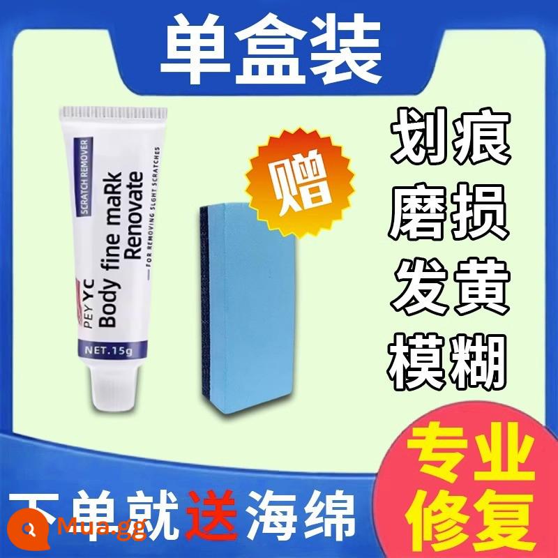 Giải pháp sửa chữa kính chống trầy xước Kính cận thị kính đeo nhựa kính bị ố vàng giải pháp làm sạch mạnh mẽ đánh bóng - Hộp đơn [Đặc biệt cho vết trầy xước]