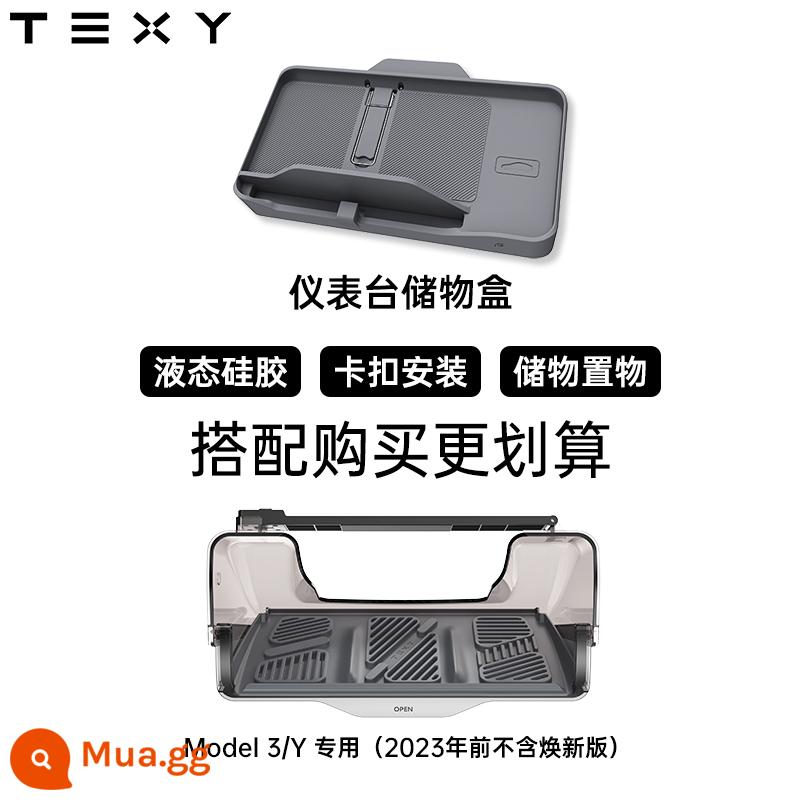 TEXY Tesla hộp lưu trữ màn hình điều khiển trung tâm Model Ya 3 dưới màn hình lưu trữ mô túi phiên bản cập nhật phụ kiện ETC - [Hộp đựng bảng điều khiển + hộp đựng màn hình] Dành riêng cho 3/Y (không áp dụng cho phiên bản làm mới)