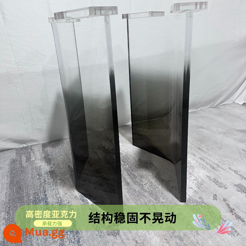 Chân bàn acrylic Giá treo tùy chỉnh độ dốc màu cao trong suốt bàn ăn bàn cà phê đảo chân bàn thanh - độ dốc màu đen