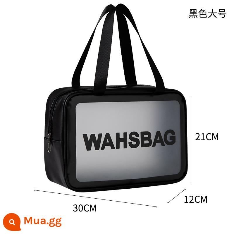 Túi đựng mỹ phẩm cao cấp dành cho nữ 2023 mỹ phẩm mới lưu trữ di động bàn chải túi giặt nhỏ không thấm nước dung tích lớn - đen lớn