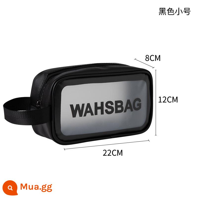 Túi đựng mỹ phẩm cao cấp dành cho nữ 2023 mỹ phẩm mới lưu trữ di động bàn chải túi giặt nhỏ không thấm nước dung tích lớn - kèn đen