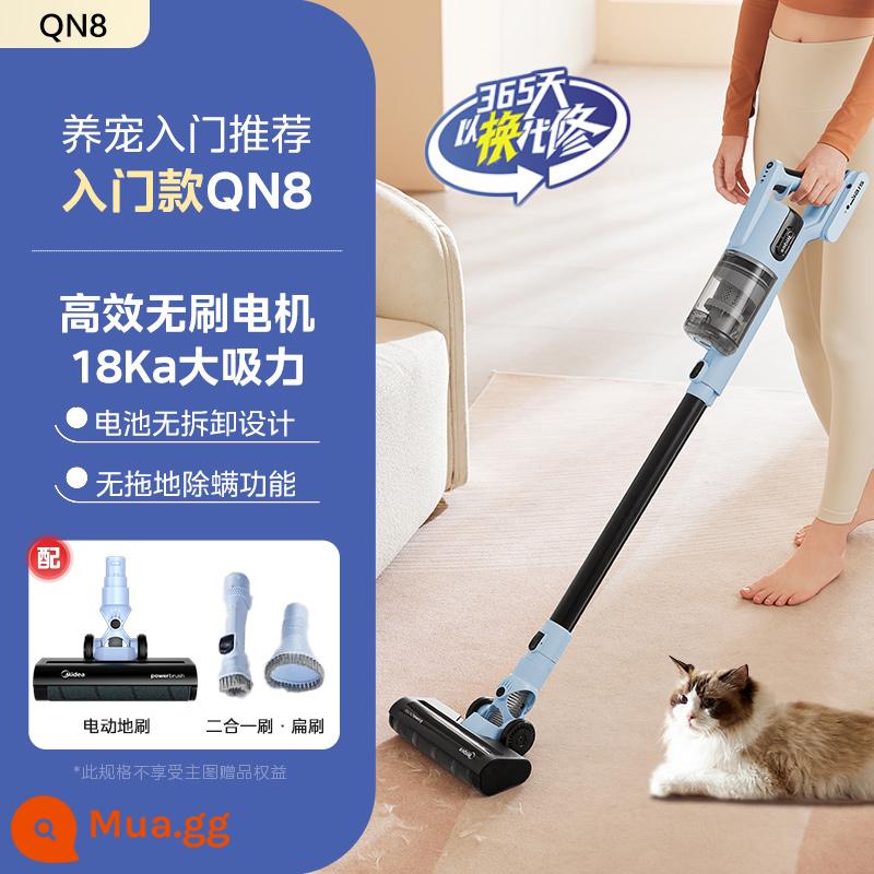 Máy hút bụi Midea hộ gia đình đèn hút lớn nhỏ cầm tay không dây mạnh mẽ lông mèo hút cây lau nhà Q3Power - Mô hình đầu vào QN8