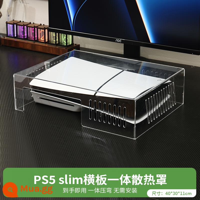 PS5slim phiên bản mỏng che bụi che tản nhiệt máy chủ thích hợp cho máy chơi game Sony bảo vệ acrylic trong suốt phụ kiện ngoại vi vỏ ngang và dọc phổ quát tích hợp chủ đề sáng tạo tay cầm - [Tản nhiệt mỏng PS5] Tấm che bụi ngang · Uốn nóng một mảnh mà không cần cắt tay ·