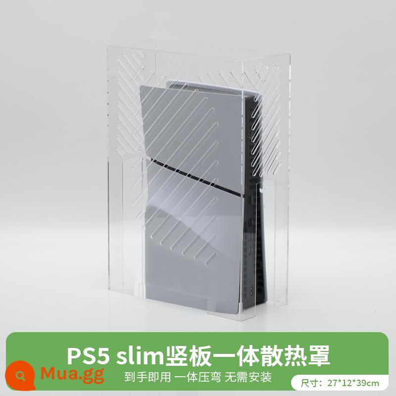 PS5slim phiên bản mỏng che bụi che tản nhiệt máy chủ thích hợp cho máy chơi game Sony bảo vệ acrylic trong suốt phụ kiện ngoại vi vỏ ngang và dọc phổ quát tích hợp chủ đề sáng tạo tay cầm - [Tản nhiệt mỏng PS5] Tấm che bụi dạng tấm đứng · Uốn nóng một mảnh mà không cần cắt tay ·