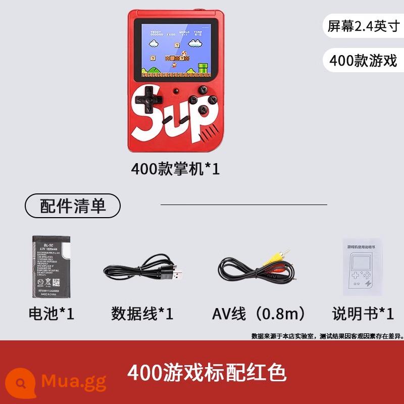 sup mới máy chơi game cầm tay retro cầm tay trẻ em hoài cổ cổ điển Nga psp mini cầm tay kiểu cũ đôi máy chơi game nhỏ Mario Quà tặng ngày trẻ em lòng bàn tay vuông tuổi thơ - 400 trò chơi tiêu chuẩn đỏ