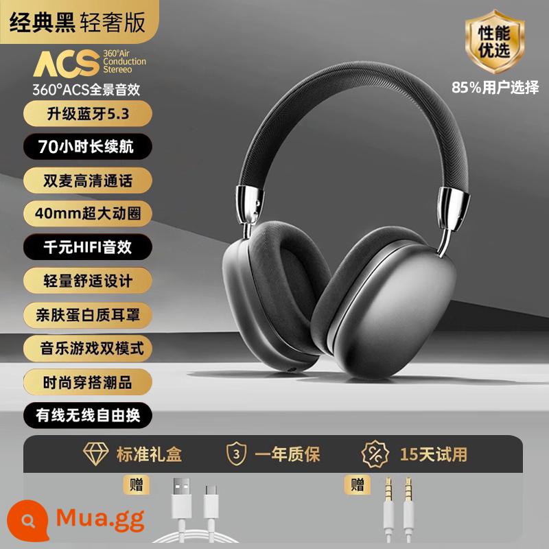 Tai nghe Bluetooth gắn trên đầu không dây thích hợp cho Apple Huaqiangbei Max giảm tiếng ồn 2023 tai nghe mới chế độ chờ siêu dài - [Phiên bản Black Max hàng đầu] Ngoại hình 1:1 nguyên bản★Chất lượng âm thanh nguyên bản★Giảm tiếng ồn sâu-90dB