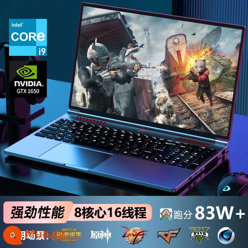 [Máy tính xách tay chơi game card đồ họa độc lập i9] Máy tính xách tay 2023 chính hãng Intel Core i7 mỏng và nhẹ máy tính xách tay văn phòng dành cho doanh nhân 16 inch 4K màn hình kép thiết kế máy tính xách tay máy trạm di động - [card đồ họa độc lập i9-10885H-4G GTX1650]