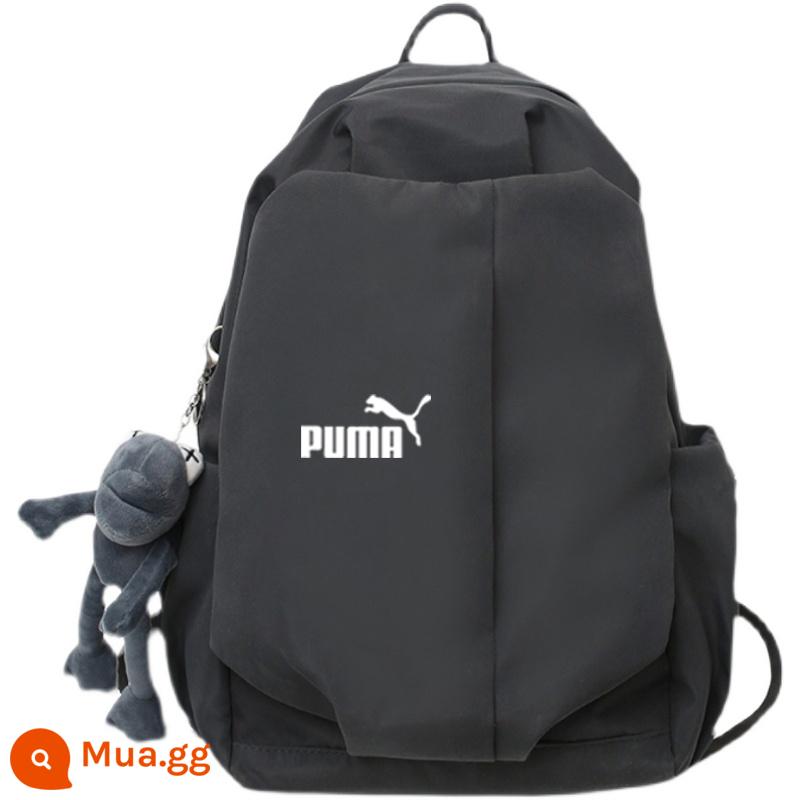 Ba lô thể thao Puma ba lô sức chứa lớn dành cho nam và nữ học sinh trung học cơ sở và trung học phổ thông túi đi học túi máy tính du lịch - BM181 xám [mặt dây chuyền ếch]