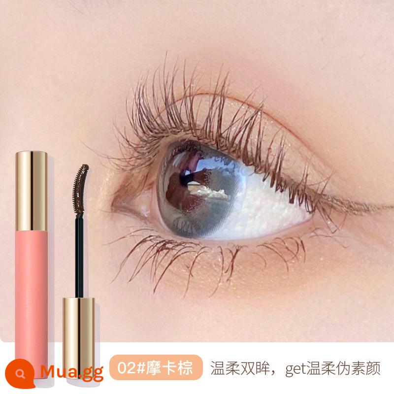 Mascara chống thấm nước, dày, lâu trôi, không lem, làm cong, chuốt mi mỏng cho nữ - 02 mocha nâu