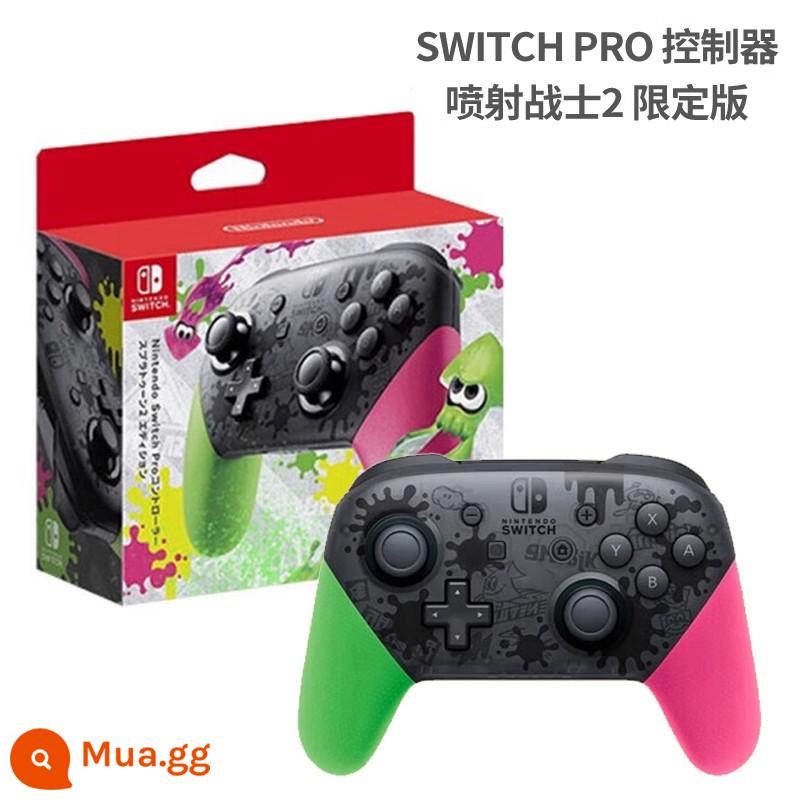 Bộ điều khiển trò chơi không dây Nintendo Switch NS Original PRO Controller Pro Splatoon 3 Tears of the Kingdom Hồng Kông và phiên bản tiếng Nhật Thư trực tiếp gốc Hồng Kông mới - Bộ điều khiển Pro Splatoon 2