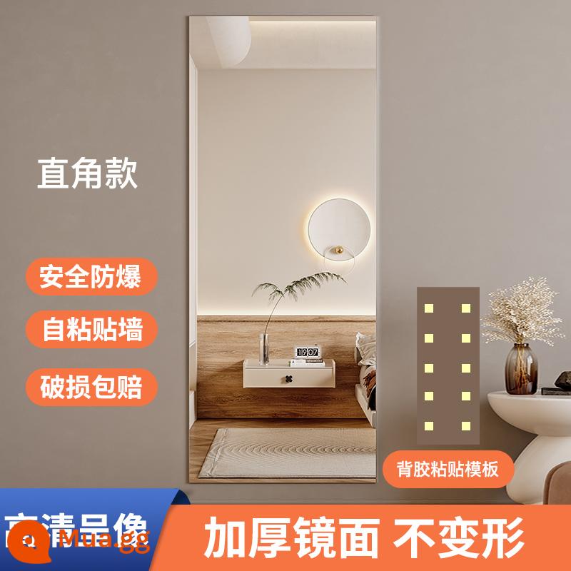 Acrylic Mềm Gương Dán Tường Tự Dán Gương Toàn Thân Gương Toàn Thân Cao Cấp Miếng Dán Nhà Gương Dán Tường - [Mẫu nâng cấp] Mẫu góc phải 20*60cm [Hình ảnh độ phân giải cao không bị biến dạng]