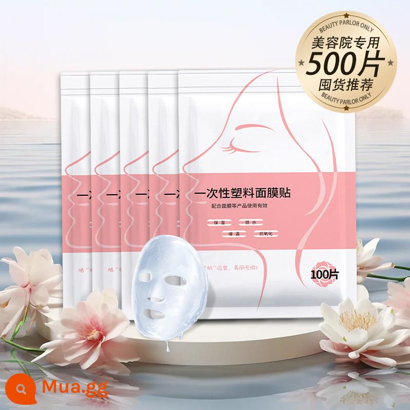 Miếng dán mặt nạ màng bám dùng một lần cho thẩm mỹ viện và spa, mặt nạ trong suốt siêu mỏng, giấy mặt nạ nhựa - Mặt nạ dưỡng ẩm 500 miếng [được các thẩm mỹ viện khuyên dùng]