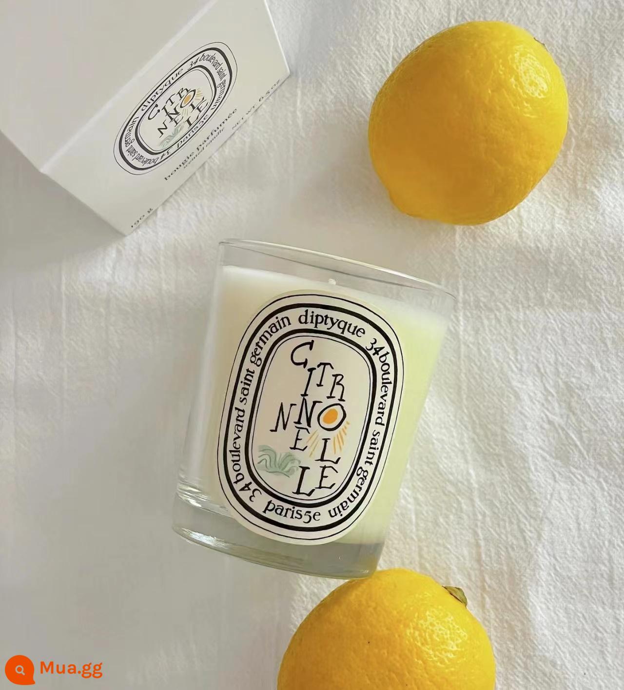 Diptyque Nến thơm Diptyque hốc lưu niệm đèn dầu thơm quà tặng sinh nhật Lễ Tình Nhân - [Sả 190g]