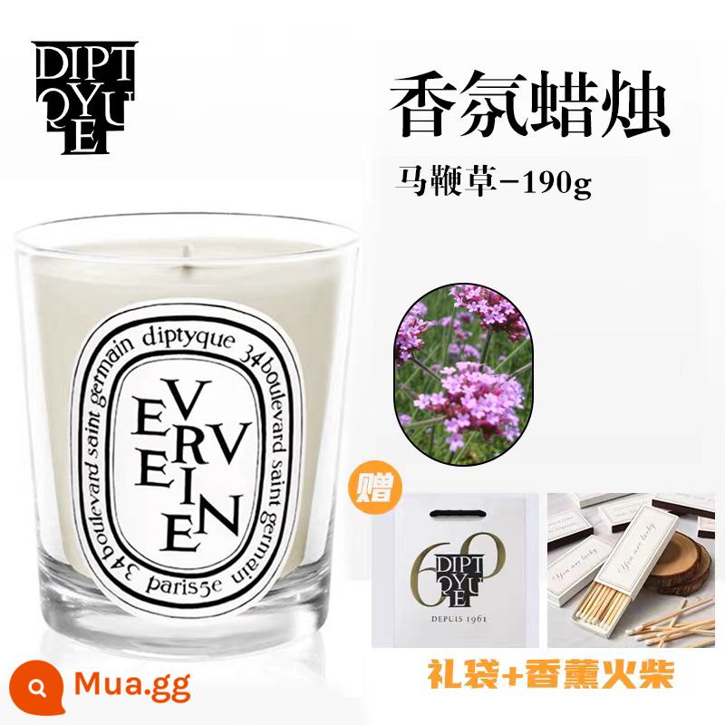 Diptyque Nến thơm Diptyque hốc lưu niệm đèn dầu thơm quà tặng sinh nhật Lễ Tình Nhân - [Cỏ roi ngựa 190g]