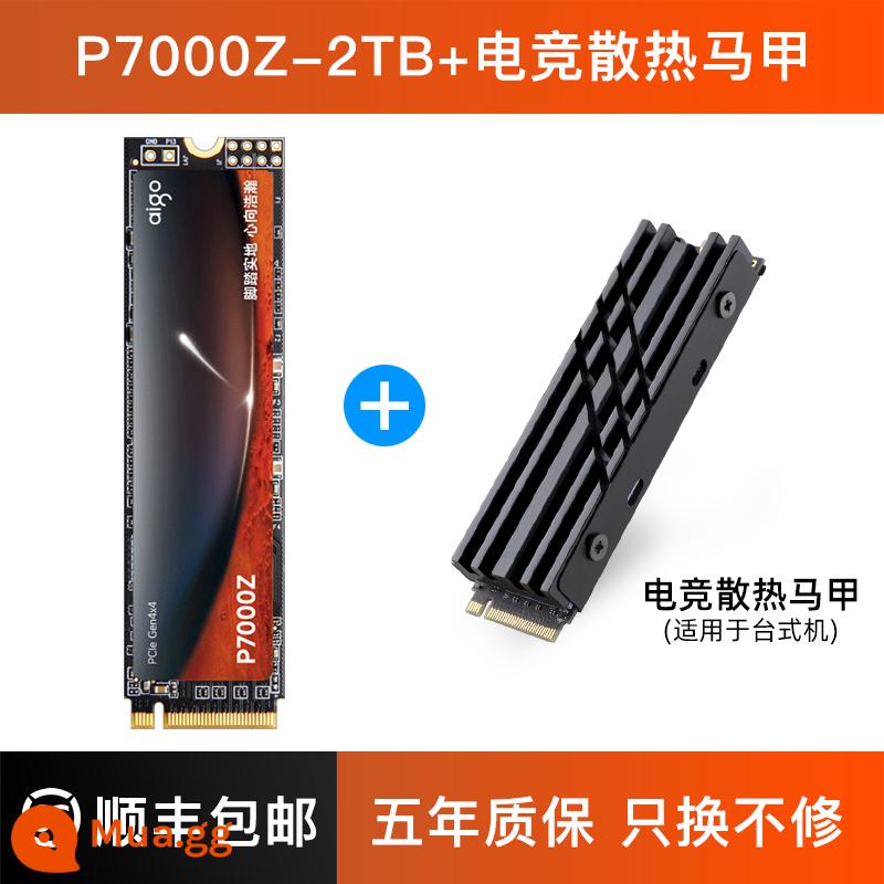 Ổ cứng thể rắn Patriot P7000Z M2 2t NVMe PCIe4.0 máy tính để bàn PS5 notebook SSD - P7000Z-2T+ Áo chơi game [Khuyến nghị dành cho máy tính để bàn/PS5]