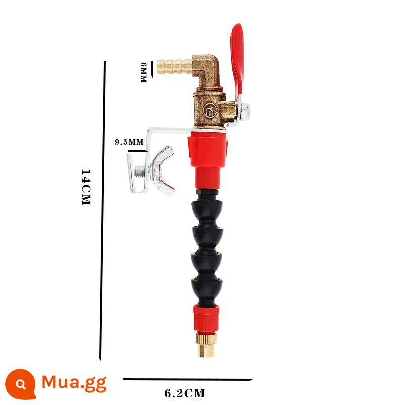 Máy cắt thiết bị phun nước thêm nước máy mài góc máy đá cẩm thạch máy khía phụ kiện phun loại bỏ bụi thiết bị thêm nước làm mát - 1 đầu phun nước đa năng cho máy cắt