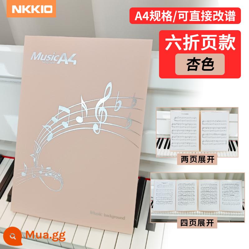 Tập sách điểm âm nhạc A4 kẹp điểm piano không phản chiếu có thể được sửa đổi và mở rộng clip điểm bài hát lưu trữ thông tin túi tập tin sách - A4 có thể viết lại thành 6 trang - mơ