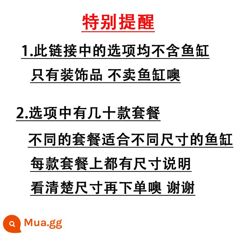 Bể cá trang trí cảnh quan gói cỏ nước nhỏ đồ trang trí hòn non bộ cát đáy cát hồ cá thiết lập nhà máy thiết lập đầy đủ - Màu tím nhạt Tất cả các gói không bao gồm bể cá