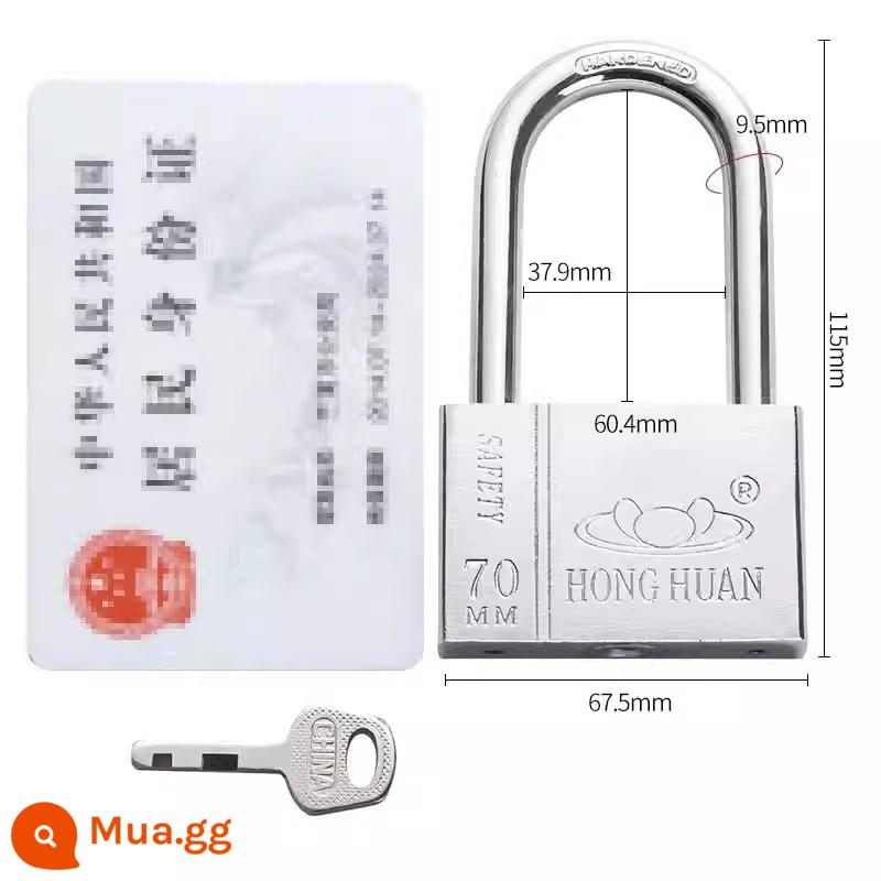 Ổ khóa mở khóa chống trộm chống nước chống rỉ khóa chống cạy khóa cửa hộ gia đình khóa chìa khóa nhỏ khóa ký túc xá Daquan khóa chìa khóa - [Tongkai] Chùm ngắn 70MM-với 1 phím