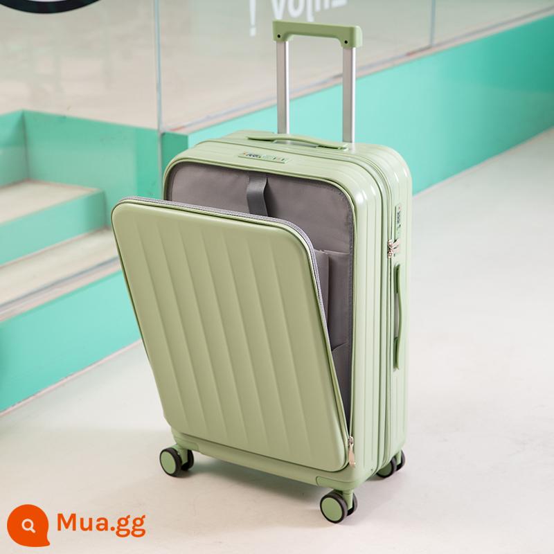 Mở trước vali sạc vali nữ 24 inch mật khẩu cao cấp bánh xe đa năng xe đẩy đa năng nam - Bảo hành ba năm của Paris Green + SF Express