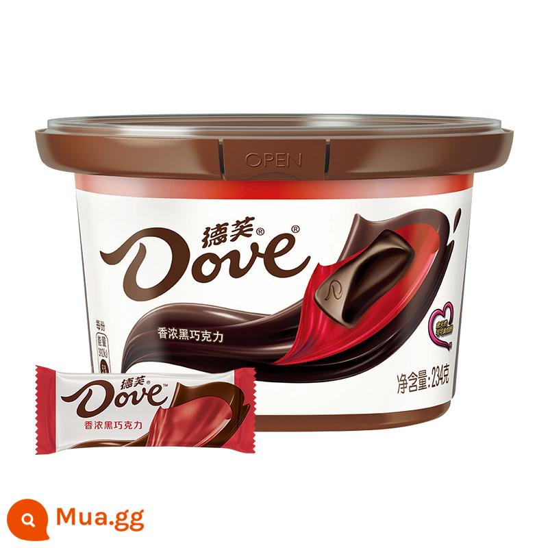 Socola Dove hộp quà 224g Socola đen trắng sữa mềm mịn cho bạn gái ăn vặt kẹo sỉ số lượng lớn - Sôcôla đen thơm Dove 234g Bát