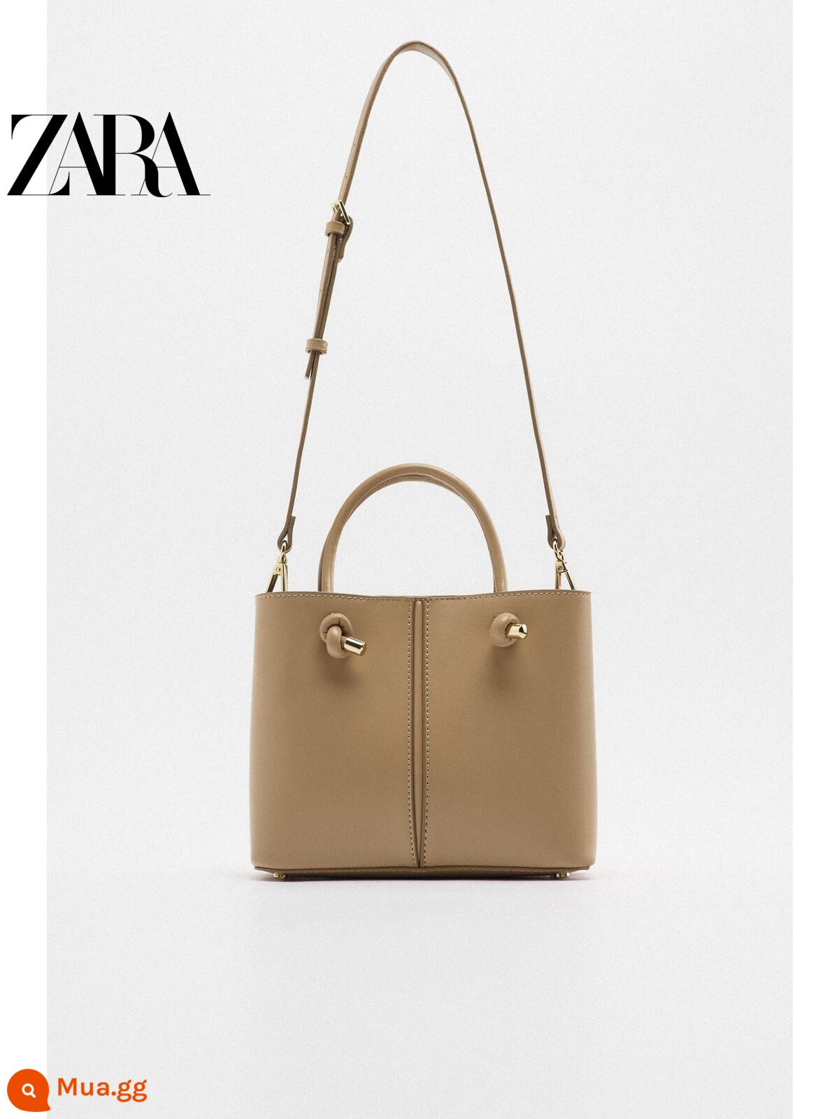 ZARA Mùa Thu Đông Túi Nữ Mới Màu Nâu Đậm Thành Phố Thường Ngày Messenger Di Động 6393010 716 - Nâu sâm