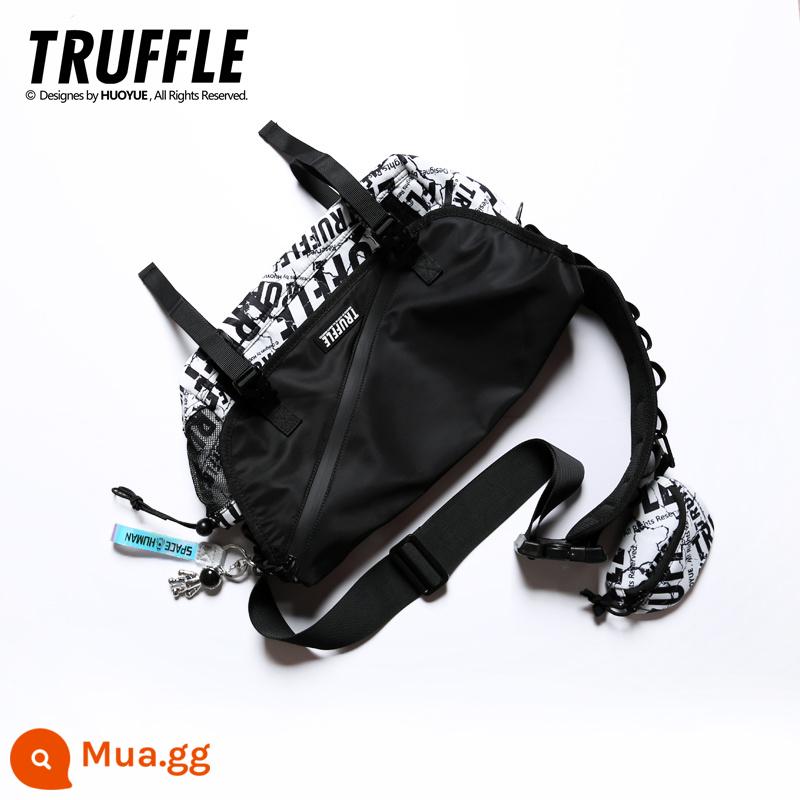 TRUFFLE hợp thời trang thương hiệu túi đeo chéo nam túi học sinh mùa hè túi đeo vai satchel dung tích lớn phù hợp với mọi lứa tuổi túi messenger - XK-Burst Trắng + Bạc Phi hành gia