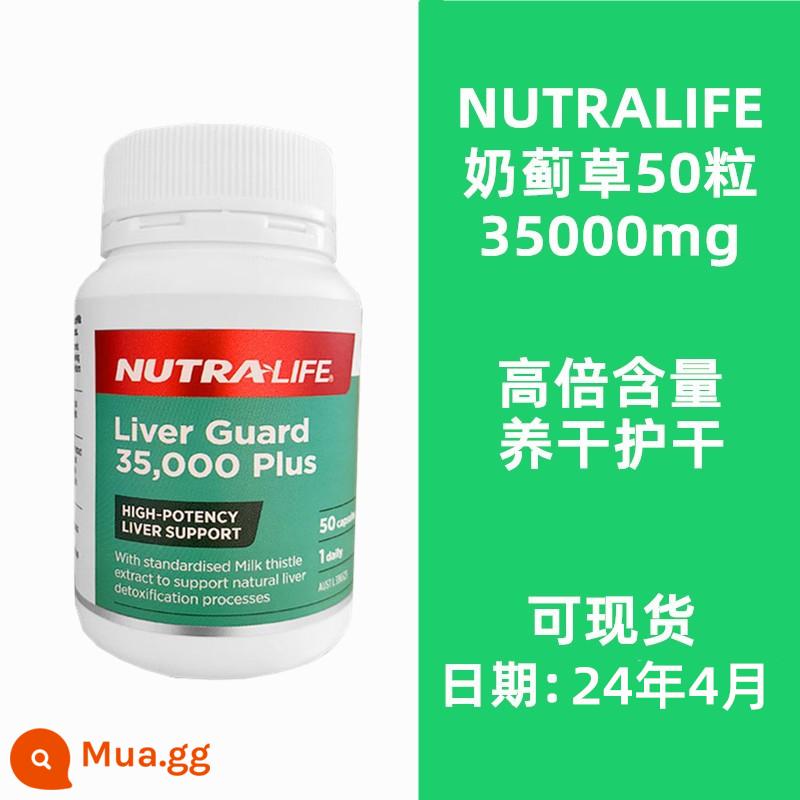 Viên uống cây kế sữa nutralife bảo vệ gan giải nôn hàm lượng cao 50 viên kangaroo shop úc - Màu