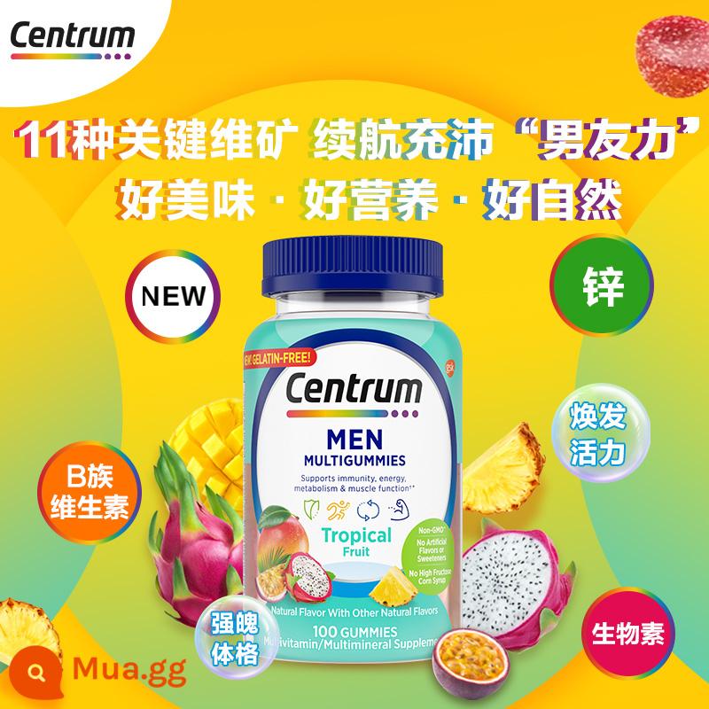 Kẹo dẻo bổ sung vitamin C đa khoáng chất dành cho trẻ em ở nước ngoài Centrum 50 viên - Kẹo dẻo vitamin tổng hợp cho nam giới 100 viên