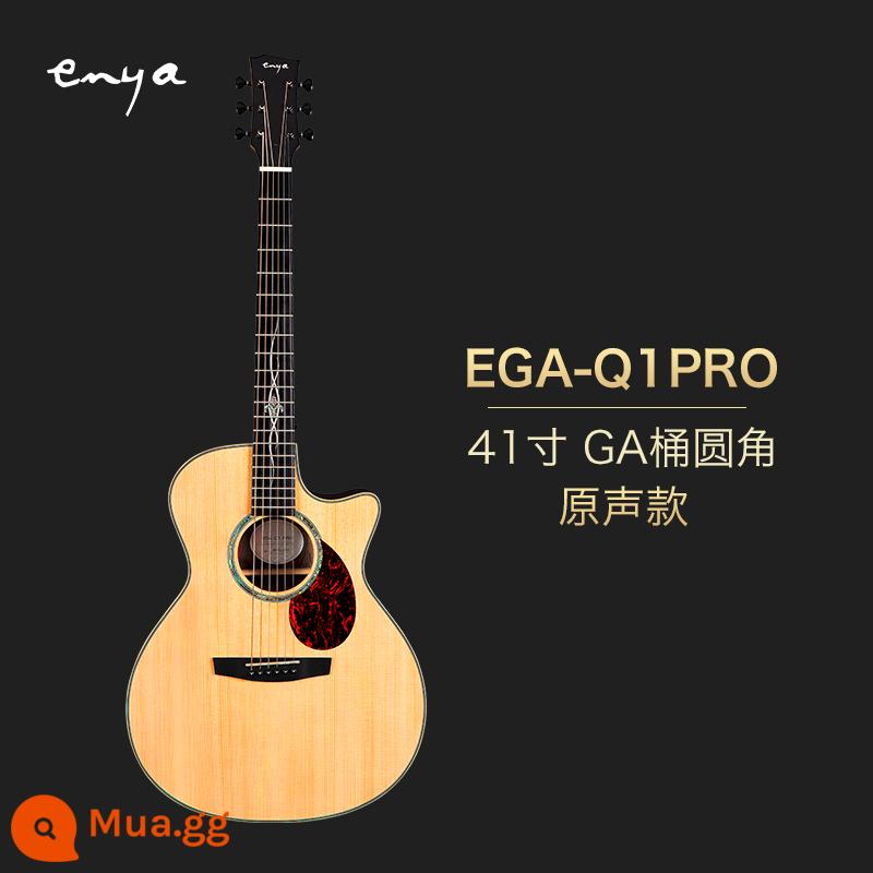 Enya Q1M/Q1PRO đơn bảng dân gian đàn guitar 41 inch sốc điện hộp người mới bắt đầu cao cấp nam nữ - Bảng âm thanh đơn EGAQ1PRO-41 inch + [gói quà tặng phụ kiện sang trọng]