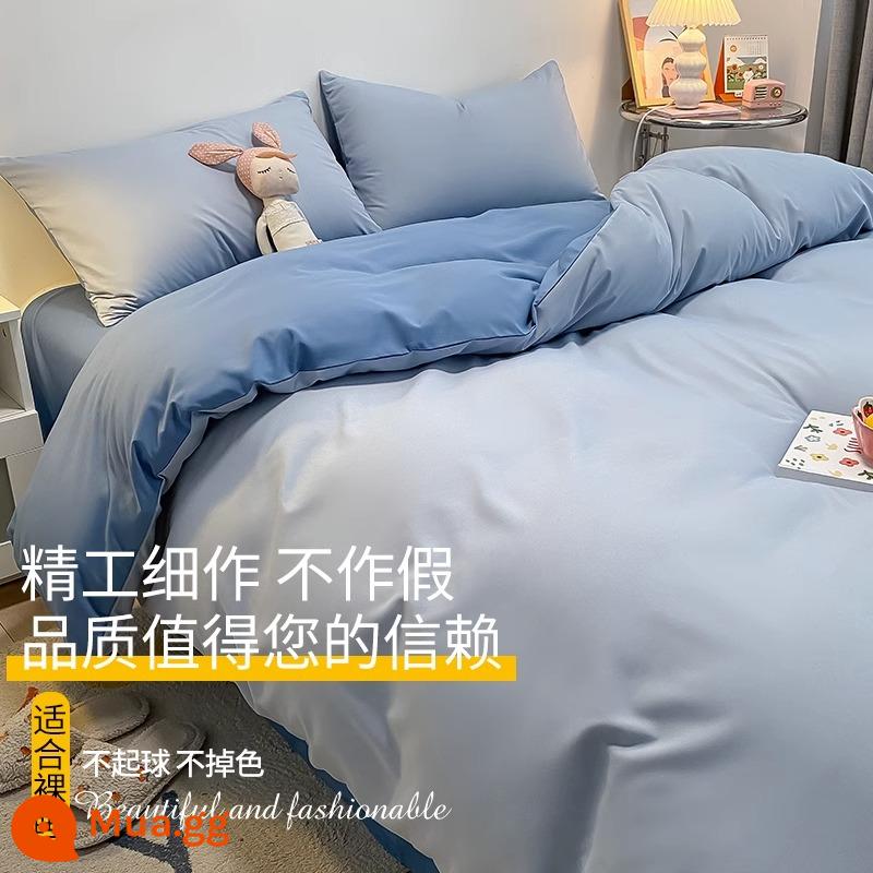 Nanjiren Ins Thu Đông Cotton 4 Bộ Chăn Ga Gối Chăn Ga Gối Chăn Ga Gối Chăn Ga Gối 3 Bộ 4 - Haiqing-Bentleylan [vải dày nâng cấp, phù hợp cho mẹ và bé]