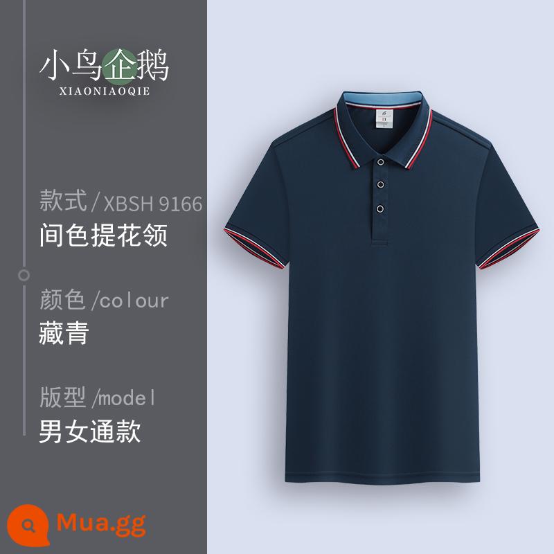 Quần áo làm việc tùy chỉnh T-shirt quần áo làm việc tùy chỉnh-thực hiện đội mùa hè cotton văn hóa quảng cáo áo POLO ngắn tay in LOGO - B Tây Tạng xanh