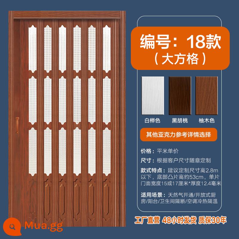 Yinghui PVC cửa gấp đẩy-kéo mở nhà bếp cửa trượt phân vùng trong nhà bột phòng ban công vô hình shop cửa - 18 phong cách❤❤ tiết kiệm không gian❤❤