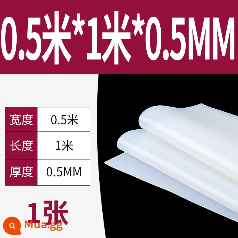 Tấm cao su silicon gia công cao su chịu nhiệt độ cao Đệm đệm chống sốc Gioăng silicon Cao su silicon dày 13510mm đàn hồi cao - 0,5m * 1m * 0,5mm