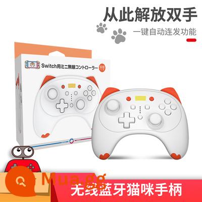 Video Game Bus Bus giá trị chuyển đổi giá trị Pro Xử lý trò chơi Tay cầm mới không dây Tay cầm điều khiển chuyên nghiệp tốt - Tay cầm mèo màu trắng cam