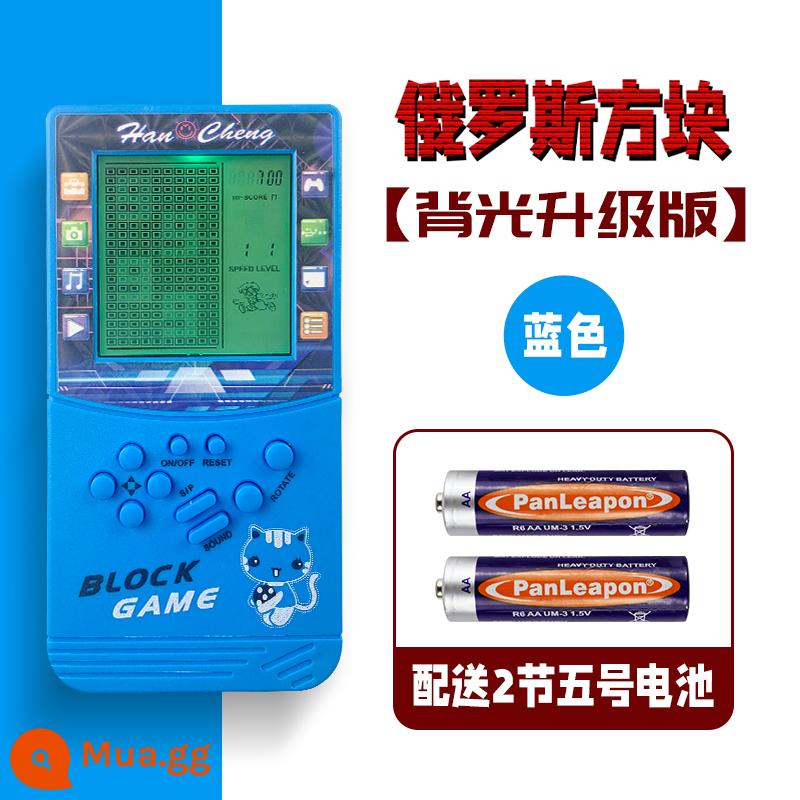 [Cửa hàng Flagship] Máy chơi game Tetris máy chơi game cầm tay màn hình lớn mới hoài cổ xếp hình cổ điển máy giải trí cho trẻ em đồ chơi cầm tay mini thời thơ ấu hộp máy chơi game nhỏ kiểu cũ - Phiên bản nâng cấp đèn nền - bảo vệ mắt đèn nền [3,5 inch Tetris] màu xanh + pin