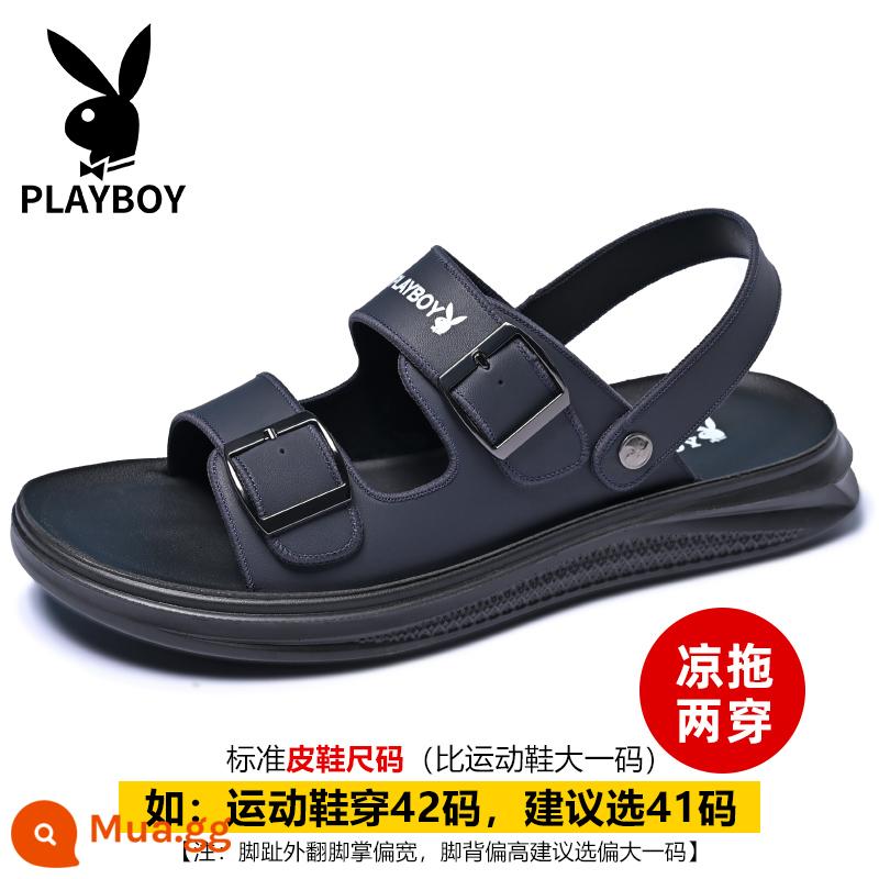 Giày Nam Playboy Mùa Hè 2023 Mới Xăng Đan Nam Thoáng Khí Và Dép Thể Thao Đế Mềm Giày Đi Biển - 96132 Màu Xanh "Quầy Chính Hãng"