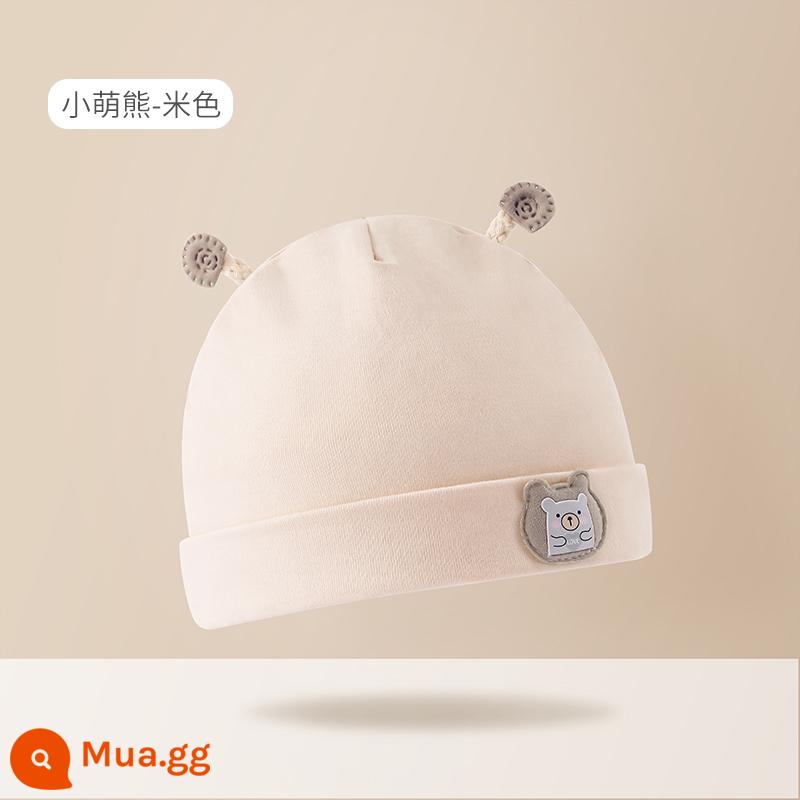 Mũ Bé Bettys Mùa Xuân Và Mùa Thu Mới Cotton Lốp Nón Sơ Sinh Nam Cho Bé Sơ Sinh 0-6 Tháng Mùa Thu Đông - Cơm Komoekuma (mùa xuân và mùa thu)