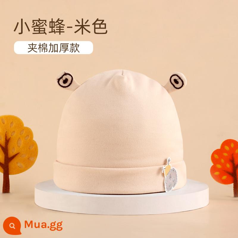 Mũ Bé Bettys Mùa Xuân Và Mùa Thu Mới Cotton Lốp Nón Sơ Sinh Nam Cho Bé Sơ Sinh 0-6 Tháng Mùa Thu Đông - Con Ong Nhỏ - Cây Lúa (Thu Đông)